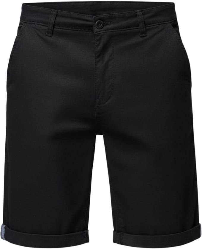 OMBRE Korte Broek - Regular Fit - Katoen - Rits Zwart M