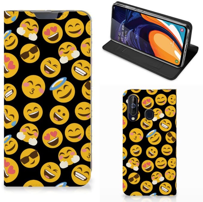 Samsung Galaxy A60 Hoesje met Magneet Emoji