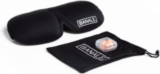 Sleep Kit (Eye Mask and Earplugs)  - Total Black