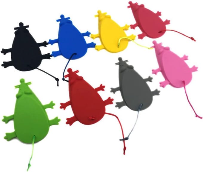 Set van 8 Cartoon Muis Siliconen Deurstopper Muurbeschermers