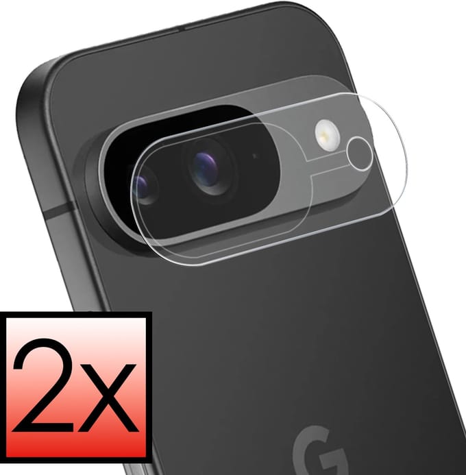 Camera Lens Protector - 2 Stuks - Geschikt voor Google Pixel 9 - Camera Screenprotector - Beschermglas - Gehard Glas - Tempered Glass - Screen Protector