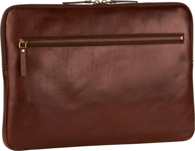 Leonhard Heyden Cambridge laptop sleeve S 13 inch - Roodbruin