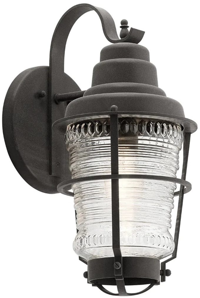 Kichler LED Wand Buitenlamp Chance Harbor | 1X E27 Max 60W | IP44 | Dimbaar | Weathered Zinc