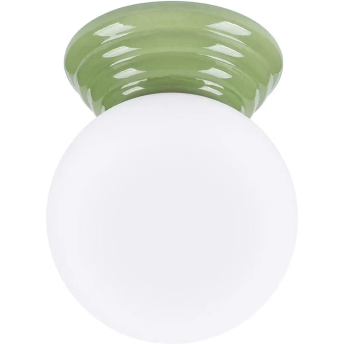 Sollux Lighting Wandlamp Zori - G9 - olijfgroen - geglazuurd keramiek/glas - 12x16x12cm