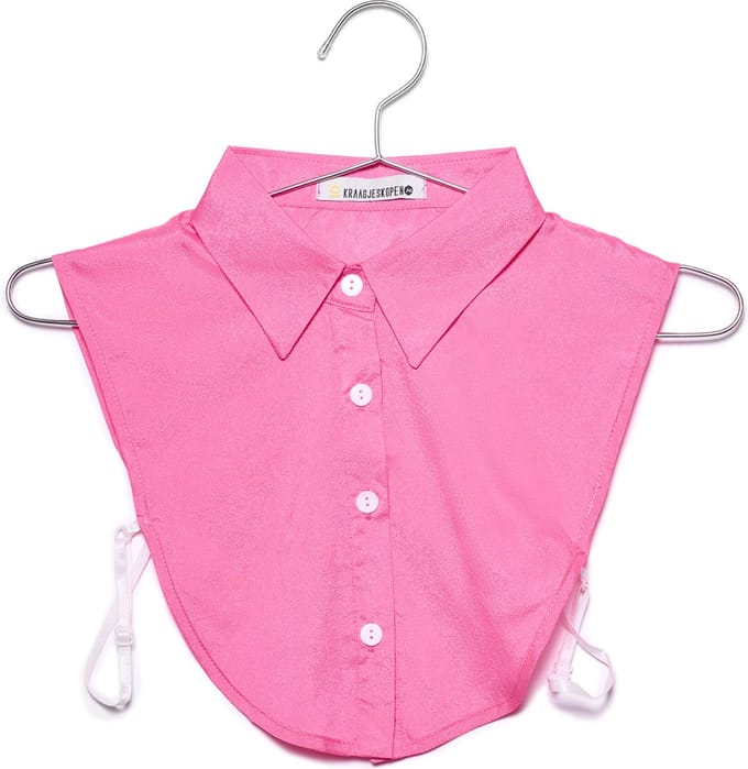 Lajetti - Roze Kraagje met Puntkraag - Dames Blouse Kraagje