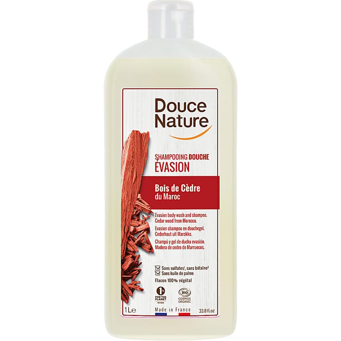 Douce Nature Douchegel & shampoo evasion met cederhout bio 1 Liter