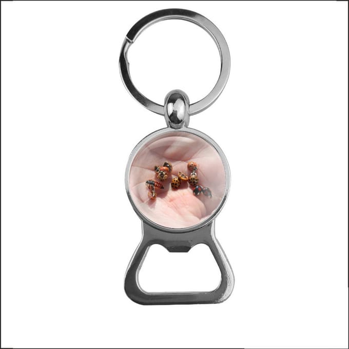Bieropener Glas - Lieveheersbeestjes