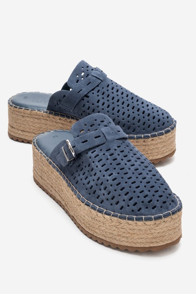 Louis Leren Plateau Sandaal