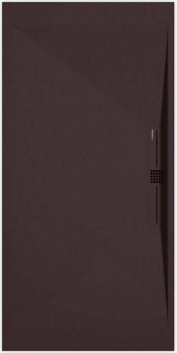 Sanifun douchebak Stone Side Chocolate Slate 1600 x 800 P