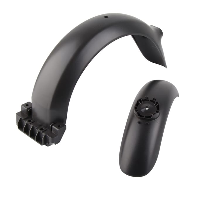 2 Pièces Garde-boue Avant Arrière de Trottinette Électrique ABS Garde-boue de Rechange pour Ninebot F30 black