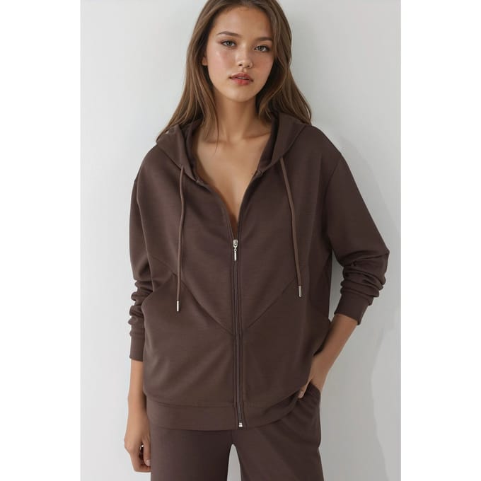 Zachte Touch Volledige Ritssluiting Hoodie Sweatshirt
