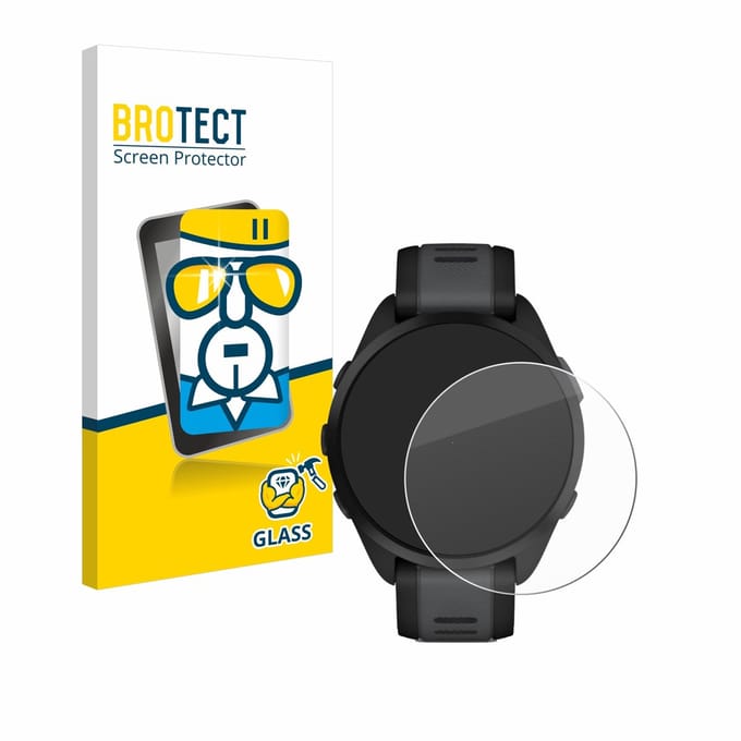 BROTECT - Glas Screenprotector voor Garmin Forerunner 165 / 165 Music - Gehard Beschermglas 9H