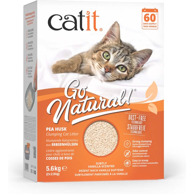 Cat It Erwtenschil Klontvormende Kattenbakvulling, Vanille & Lavendel Vanille