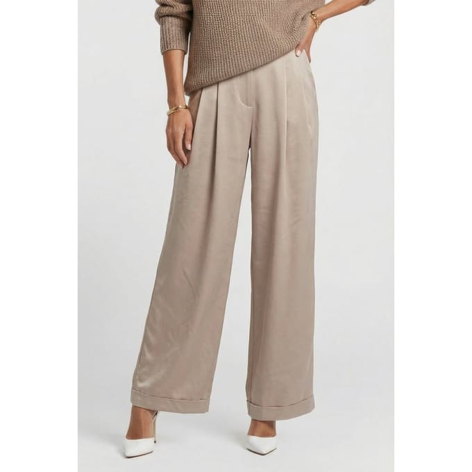 Knitted Deyne Pants Sand Size: XS | Formal pants Outlet | Dames | Beige