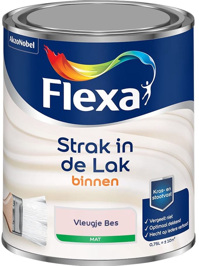 Flexa - Strak In De Lak Binnenlak Mat - Vleugje Bes - Mengverf - 750 Ml