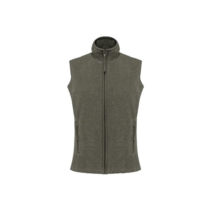 Kariban Bodywarmer van microfleece dames K906 - Green Marble Heather - M