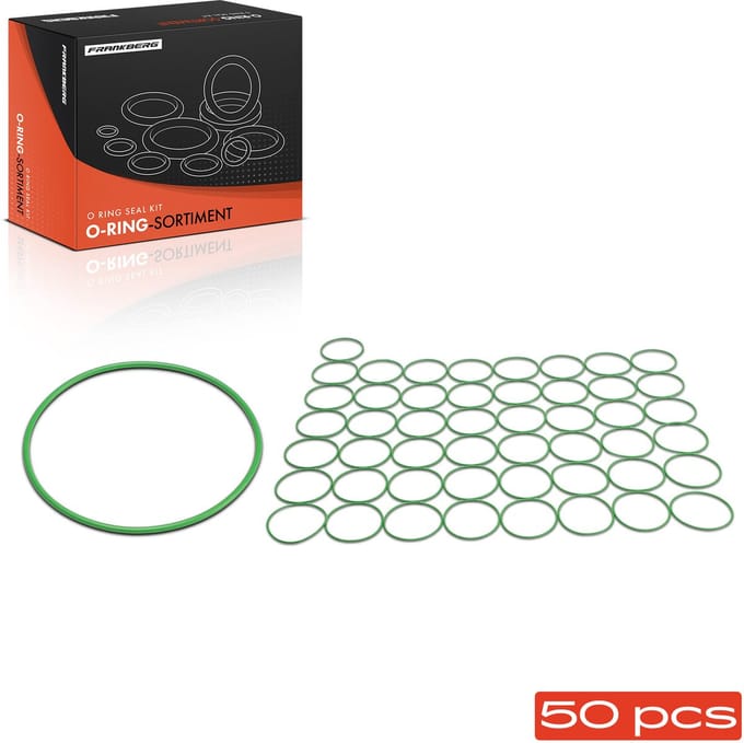 Frankberg 50x O-Ring Airco voor Reparatie Airco Compressor Koelsysteem