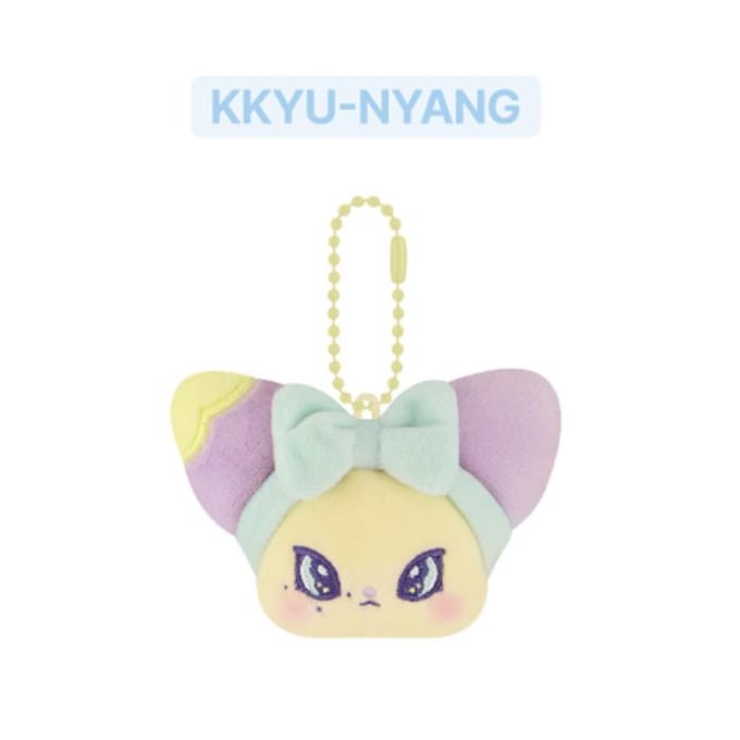 NMIXX [EPISODE 1: ZERO FRONTIER] MIXXFFY FACE SLEUTELHANGER ver. KKYU-NYANG white