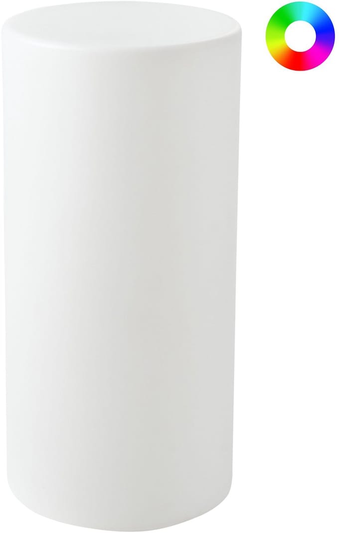 PIEDRA - LED staande lamp voor buiten - Wit - Synthetisch