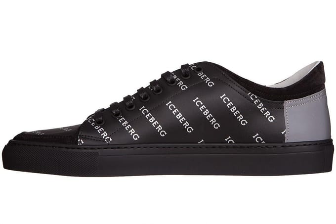 Baskets italiennes signées de la marque Iceberg - Taille: 45 black