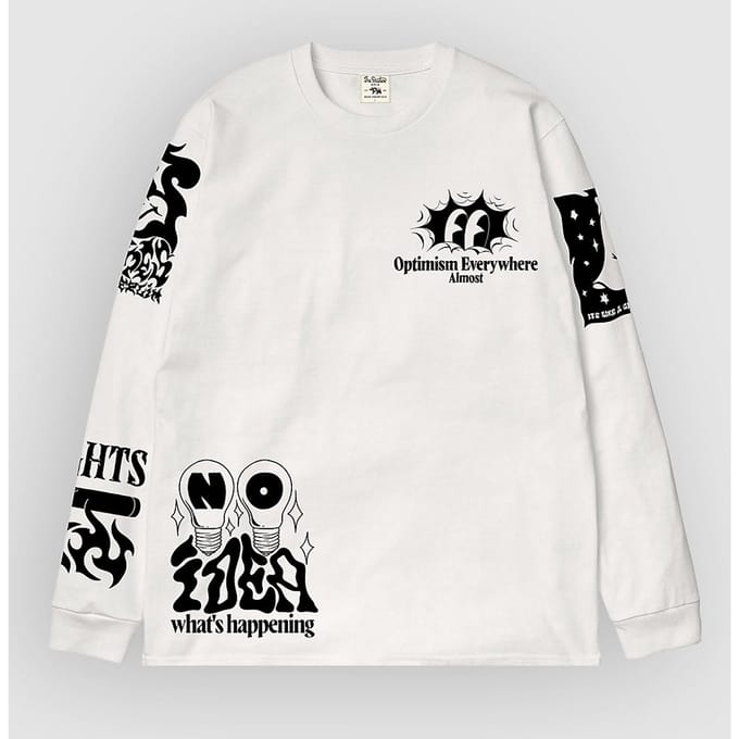 The Dudes Dark Side Longsleeve wit