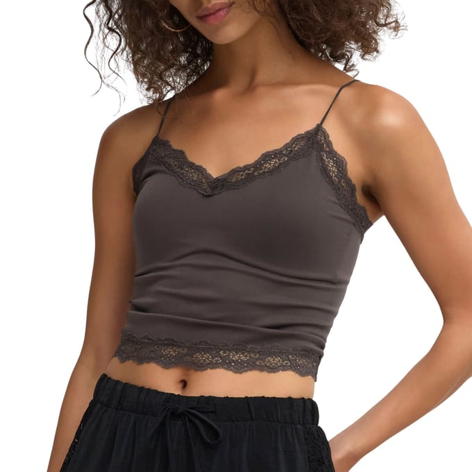 Only Vicky Lace Seamless Cropped Top Dames - Maat L/XL
