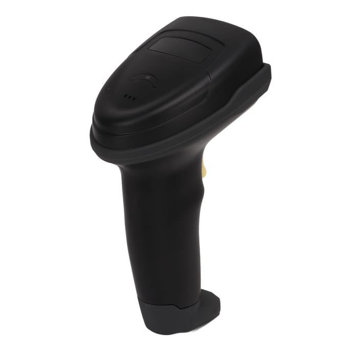 Scanner de codes-barres 2D Bluetooth 2.4G sans fil, portable, avec base de réception et de chargement black