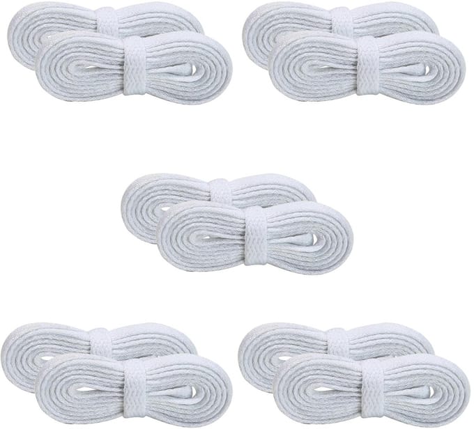 BRENZOOS- Schoenveters 120 cm - Veters rond - Elastische Veters - Vervangende Veters - 10 Paar - Duurzaam Polyester