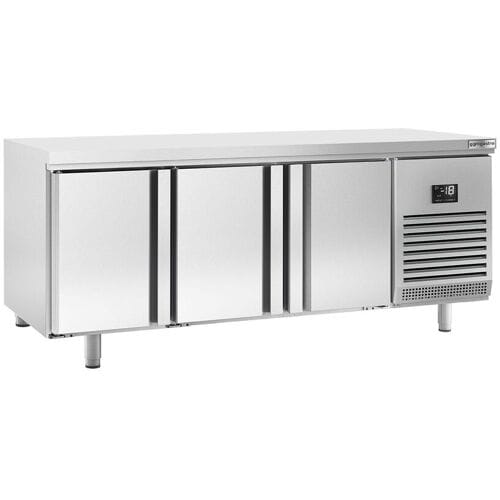 GGM Gastro Bakkerij vrieswerkbank PREMIUM PLUS - 2185x800mm - met 3 deuren zilver
