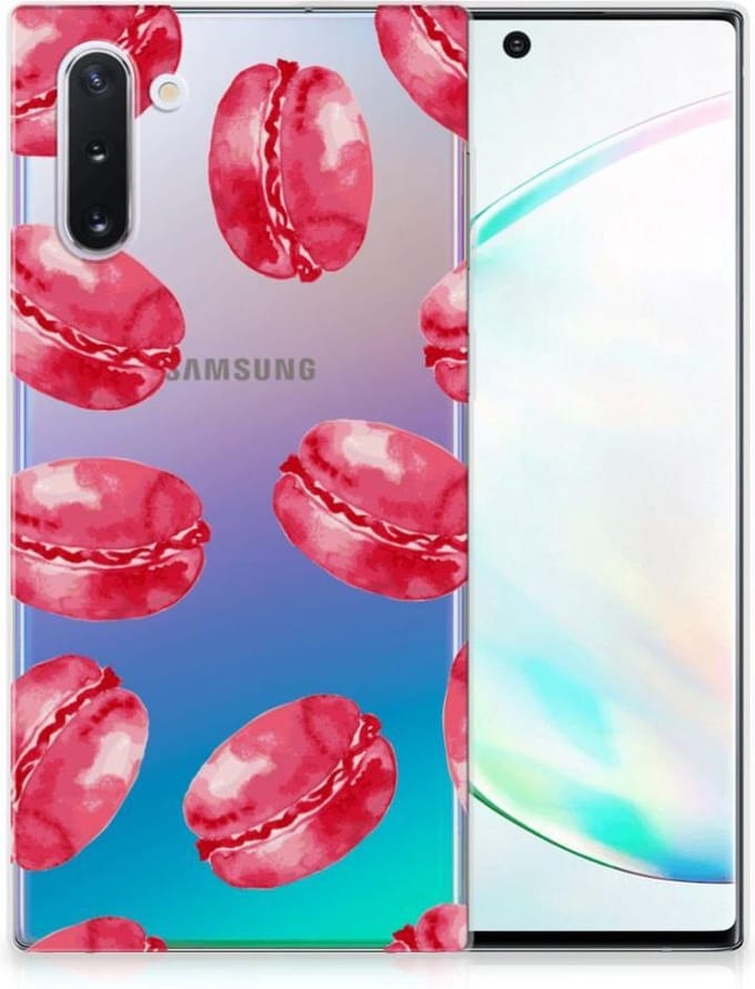Samsung Galaxy Note 10 Siliconen Case Pink Macarons