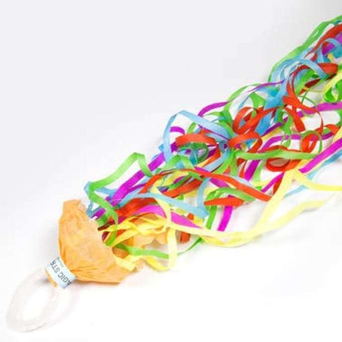Magic streamers - Magische serpentine - Multikleur - 5m - 2st.