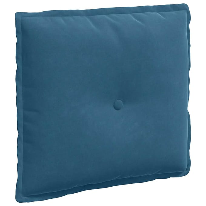vidaXL - Rugkussen - Blauw - 50 - x - 45 - x - 19 - cm - Corduroy - stof