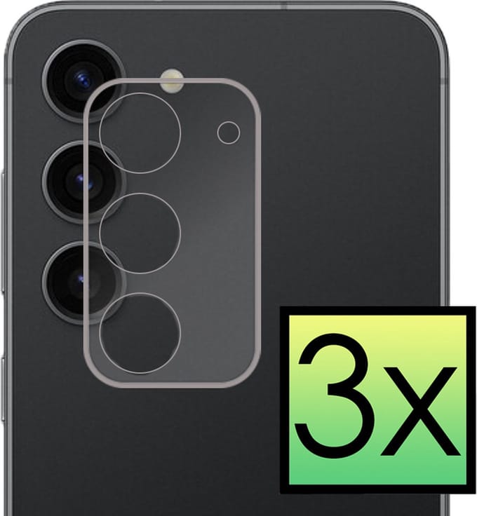 Camera Lens Protector - 3 Stuks - Geschikt voor Samsung Galaxy S23 - Camera Screenprotector - Beschermglas - Gehard Glas - Tempered Glass - Screen Protector