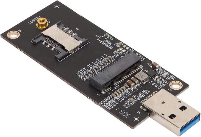 USB 3.0 Adapterkaart voor M.2 Interface Module, 3G 4G WWAN LTE, Geschikt voor Linux en Plug & Play