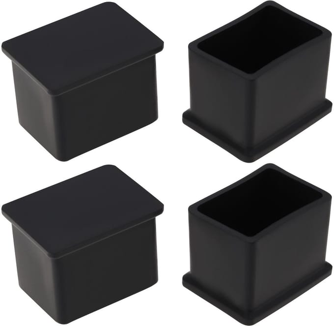 Cosensi - Dailygoods - 4 Stuks Vierkante Rubber Gatpluggen voor Dakdragers