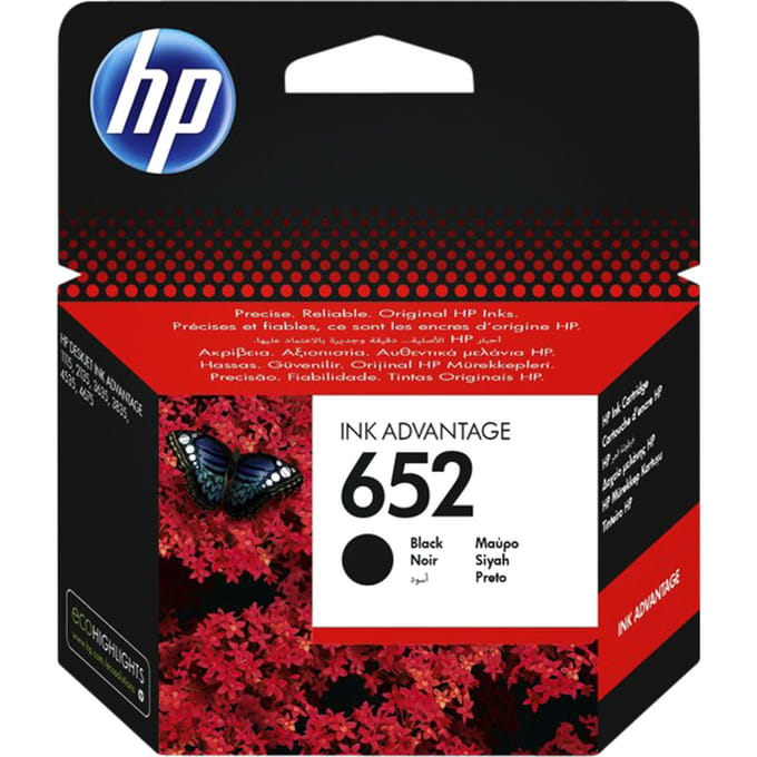 Kit d'encres HP 652, Noir F6V25AE & Couleur F6V24AE