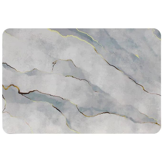 Diatomeeënaarde Absorberende Mat Scandinavische Wind Badkamer Deurmat Diatomeeënaarde Vloermat Sneldrogende Antislipmat Harde Mat 20*30cm white