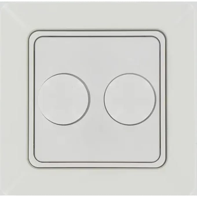Sencys Duodimmer Ottawa - Arctic Wit - Inbouwmontage - 2x5-40w
