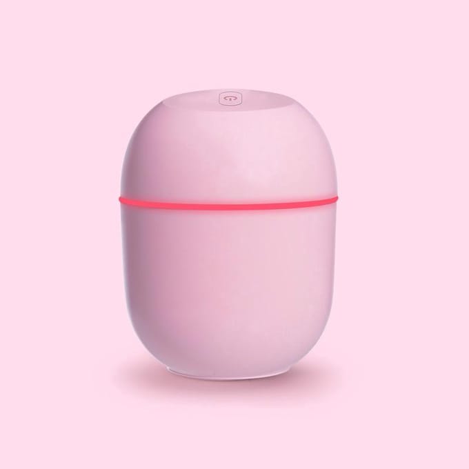 Ultrasone luchtbevochtiger Mini draagbare etherische olie aromatherapie diffuser voor thuiskantoor auto 220 ml wit