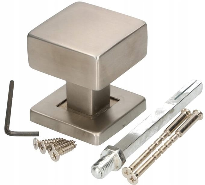 Vaste Deurkruk Roestvrij Staal Inox Vierkant