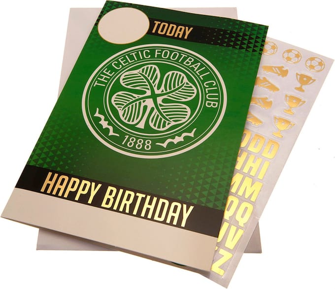 Celtic Birthday Card With Stickers