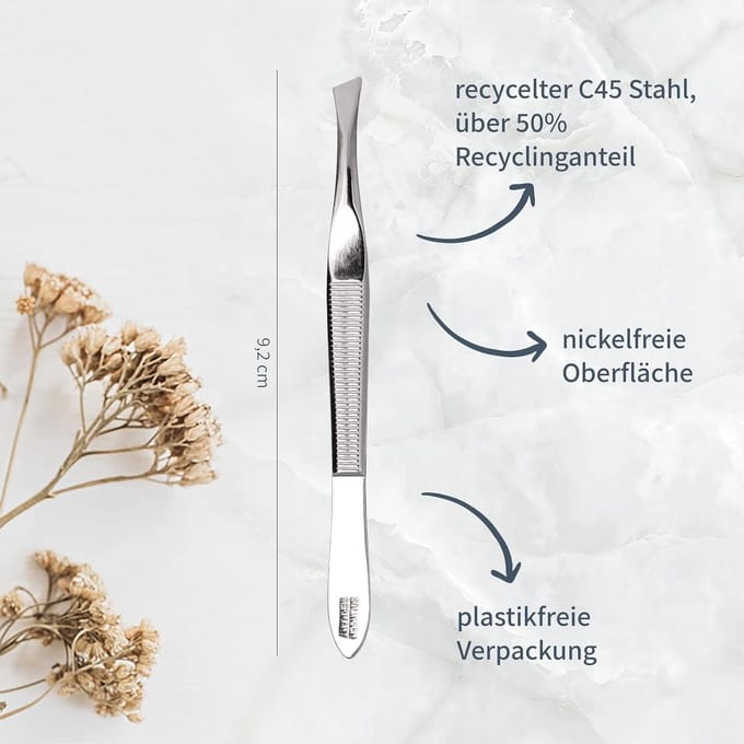 Gehoekte pincet voor precisie en haarverwijdering