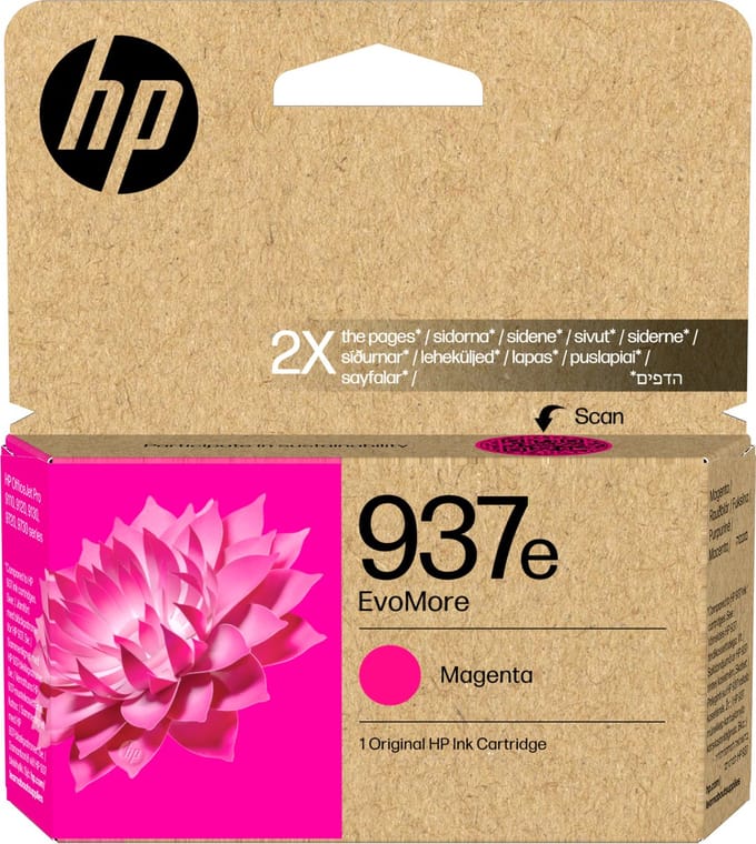 HP 937e EvoMore originele magenta inktcartridge