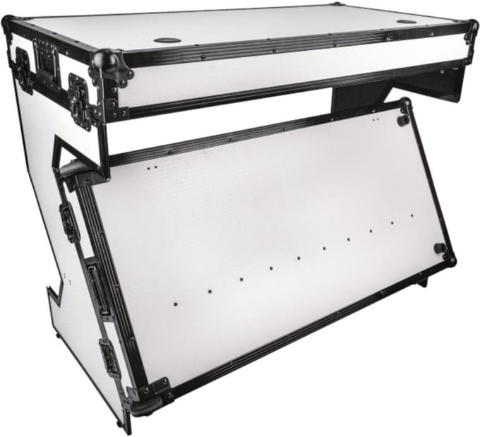 Showgear Portable Z-Style Table Multi-purpose - Hybrid Flight Case - Wit