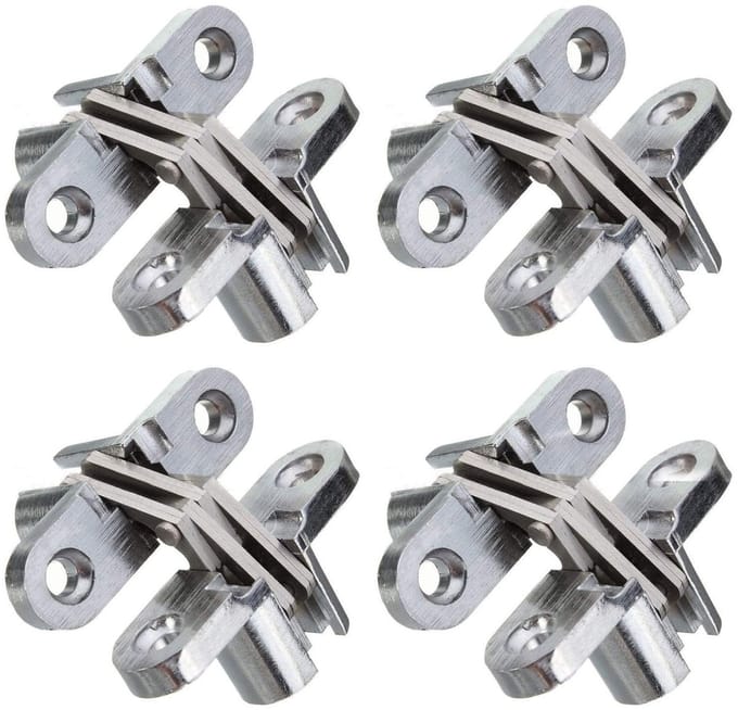 Dailygoody - Verborgen Kast Scharnieren - 2 Paar - 45mm Rvs