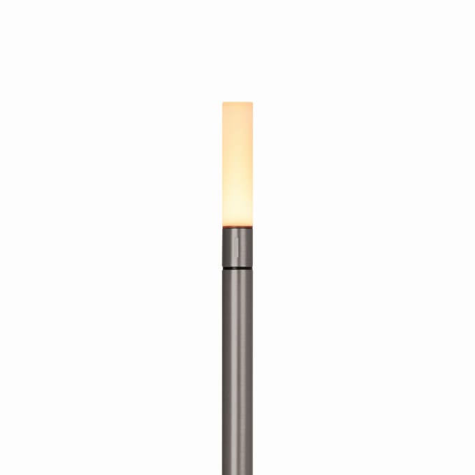 Graypants Wick Draagbare Tafellamp op batterijen - graphite