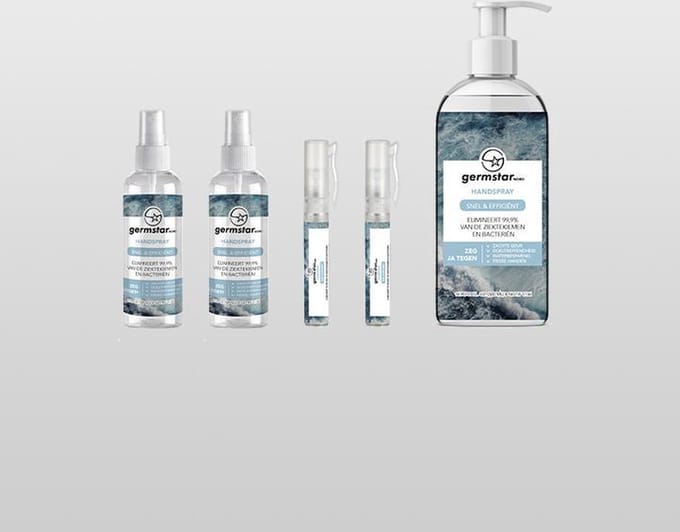 Germstar Elsewhere Startset 608ml I Penspray 2x Pocketspray 2x Pompfles 1x