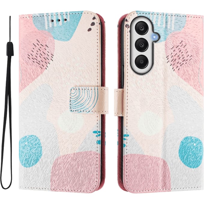 Mocaa Samsung Galaxy A16 Vrolijk Bookcase Hoesje Meerkleurig