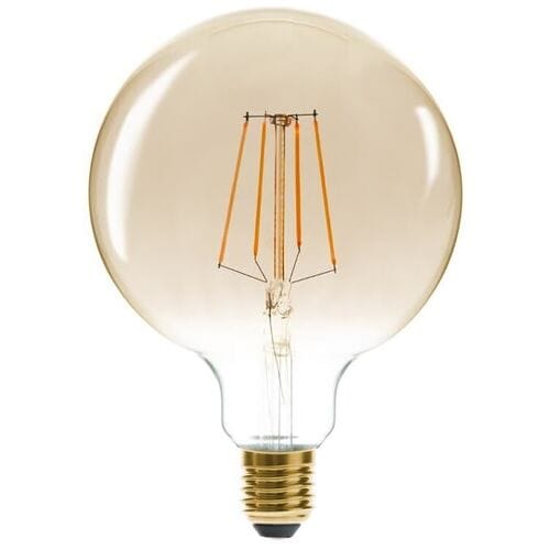 Atmosphera Globe LED Lamp - G125, Amber, D. 12,5 x H. 17,3 cm