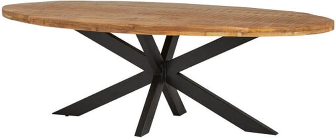 Eettafel Peru Ovaal mangohout - 210x100 cm
